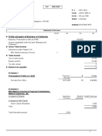 Income Tax Computation Format