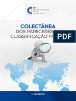 COLECTÂNEA__DOS PARECERES DE __CLASSIFICAÇÃO PAUTAL  