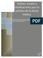 Libro de Escalas, Valores y Clasificaciones para La Practica de La Clinica Médica 2013.