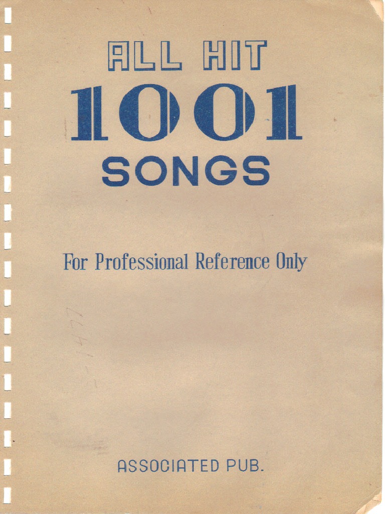 クラシック ALL HIT SONGS FROM 1001 All Hit 1001 Songs | PDF