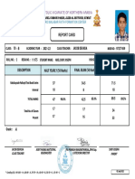 Report card for Abel Soby Joseph