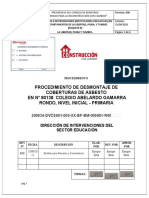 Procedimiento de Desmontaje de Asbesto EN #80138 COLEGIO ABELARDO GAMARRA RONDO, NIVEL INICIAL - PRIMARIA