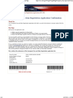 AKOFA Immigrant Visa and Alien Registration - Confirmation Page