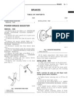 Install or Remove Power Brake Booster RHD