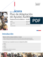 Bitácora Plan de Adaptación de Ayudas Auditivas