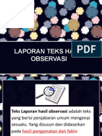 Teks Laporan Hasil Observasi