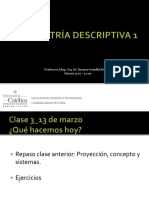 Proyección descriptiva sistema diédrico