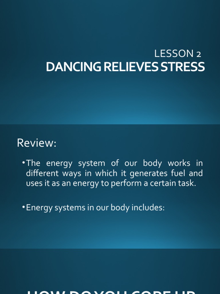 Stress Relief Through Dancing Techniques | PDF
