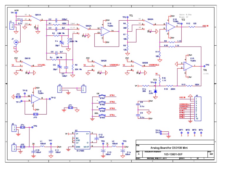 Dso138 Mini Schematic Analog | PDF
