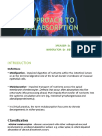 Approach To Malabsorption (SANJAY)