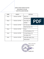 JADWAL PIKET HARIAN KANTOR