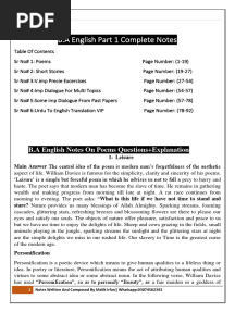 B.A English Part 1 Complete Notes Sale-Converted-1