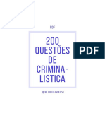 @Canalpericiabr - 200 Questoes de Criminalistica