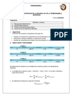 Informe N°1 de Termodinámica