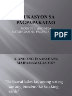 Edukasyon Sa Pagpapakatao Lesson 1