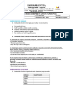 Evaluación de Diagnostico Noveno A B C D