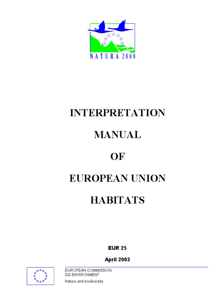 Interpretation Manual of EU Habitats (2003) PDF Estuary Lagoon