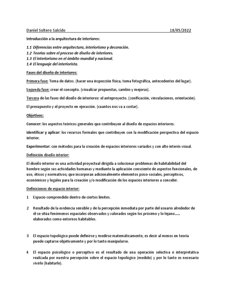 Conceptos Clave del Diseño de Interiores | PDF | Diseño | Diseño de ...