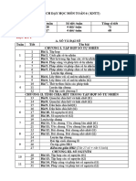 TOÁN 6 - PHÂN PHỐI CHƯƠNG TRÌNH