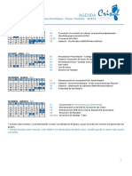 Primer Trimestre Agenda Crisol 2018-19 y Grupos