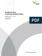 ProVision Plus Rel 2.13 GA Customer Release Notes 2022-AUG-31