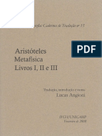 Aristóteles. Metafisica. Livros I, II e III