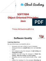 SOFT7004 Java Object Oriented Principles and Software Quality