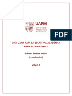 Redacción, Texto y Lenguaje Académico (Pp. 11-17)