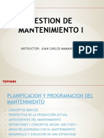Tema 1 - PLANIFICACION Y PROGRAMACION DEL MANTENIMIENTO
