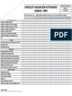 Checklist Actividades Diarias