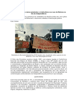 Grito dos Excluídos em Mariana protesta contra Bolsonaro