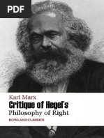 Karl Marx Critique of Hegel's PHR