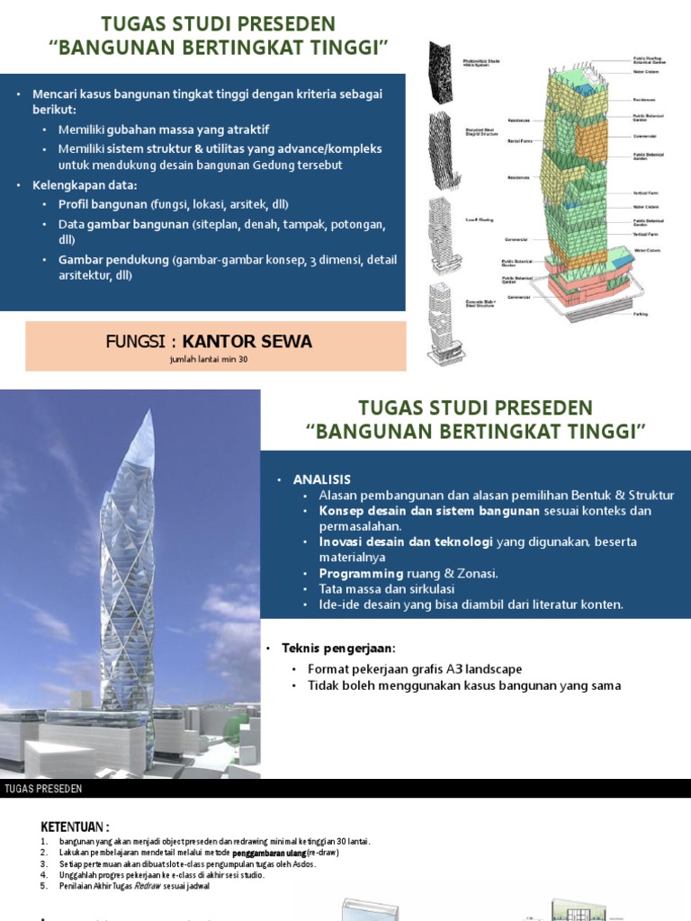 Analisis Studi Preseden Gedung Tinggi | PDF