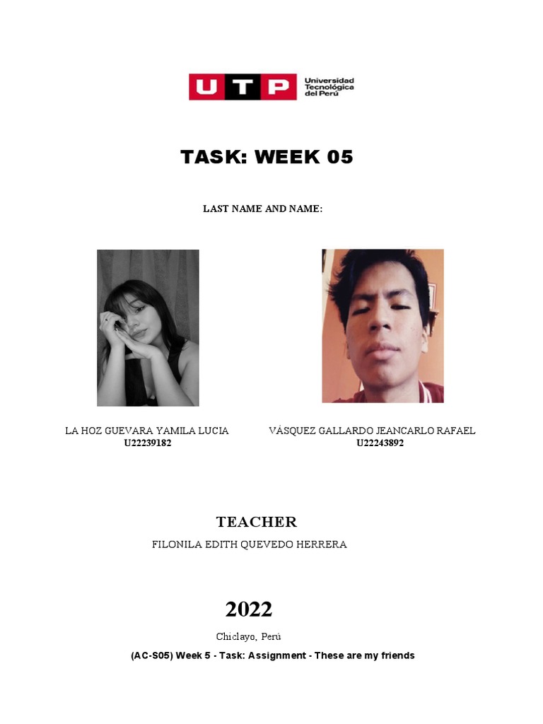 Week 05 - Grupal Utp | PDF | Mystery, Thriller & Crime Fiction