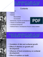 Role of Malnutrition in Malocclusion