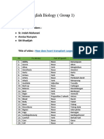 Group 1 English Biology (Vocab)