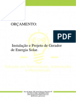 Orçamento Solar - 400kwh