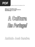 António José Saraiva, A Cultura em Portugal