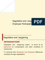 Negotiating and Bargaining and Employee Participation