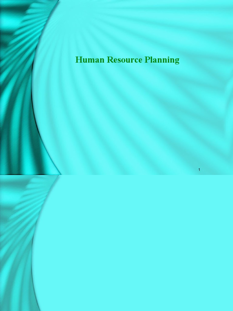 Human Resource Planning PDF Human Resources Human Resource Management