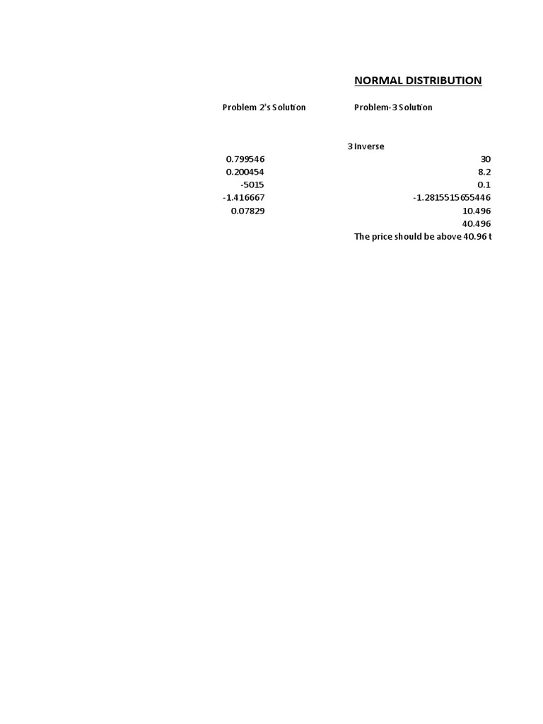 Normal Distribution PRO 2 and 3 | PDF