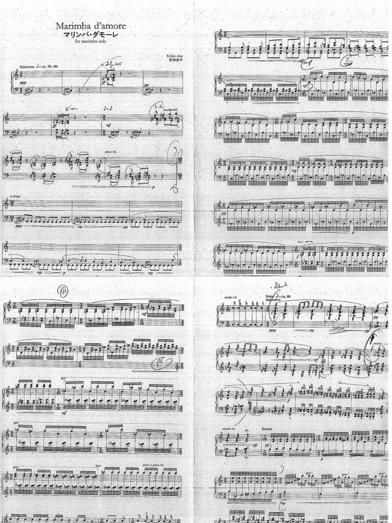 Marimba D'amore Keiko Abe PDF