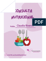 Consulta Nutricional Claudia Riveros