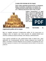 La Organización Política Antes Del Virreinato de Los Mayas