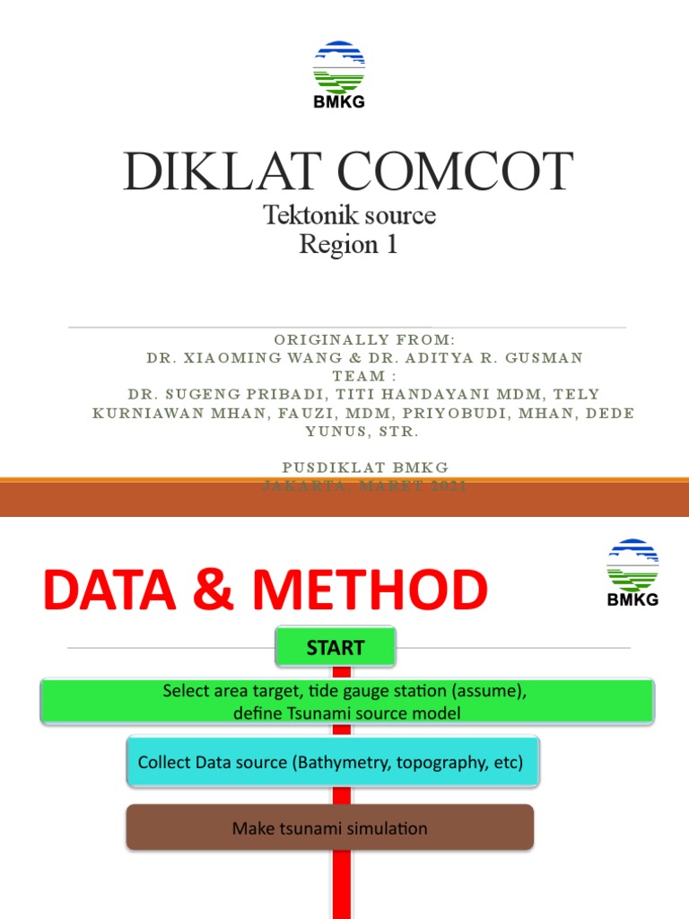 COMCOT Tsunami Model Training Guide | PDF | Tsunami | Geology