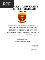 Final Thesis On EDGET Project From Yohannes MBA Project MGT
