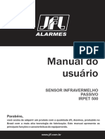 Manual do sensor infravermelho passivo IRPET 500