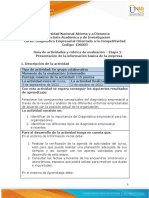 Guía de Actividades y Rúbrica de Evaluación - Unidad 1 - Etapa 2 - Presentación de La Información Básica de La Empresa