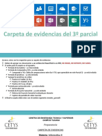 Requisitos de Carpeta de Evidencias Parcial 3