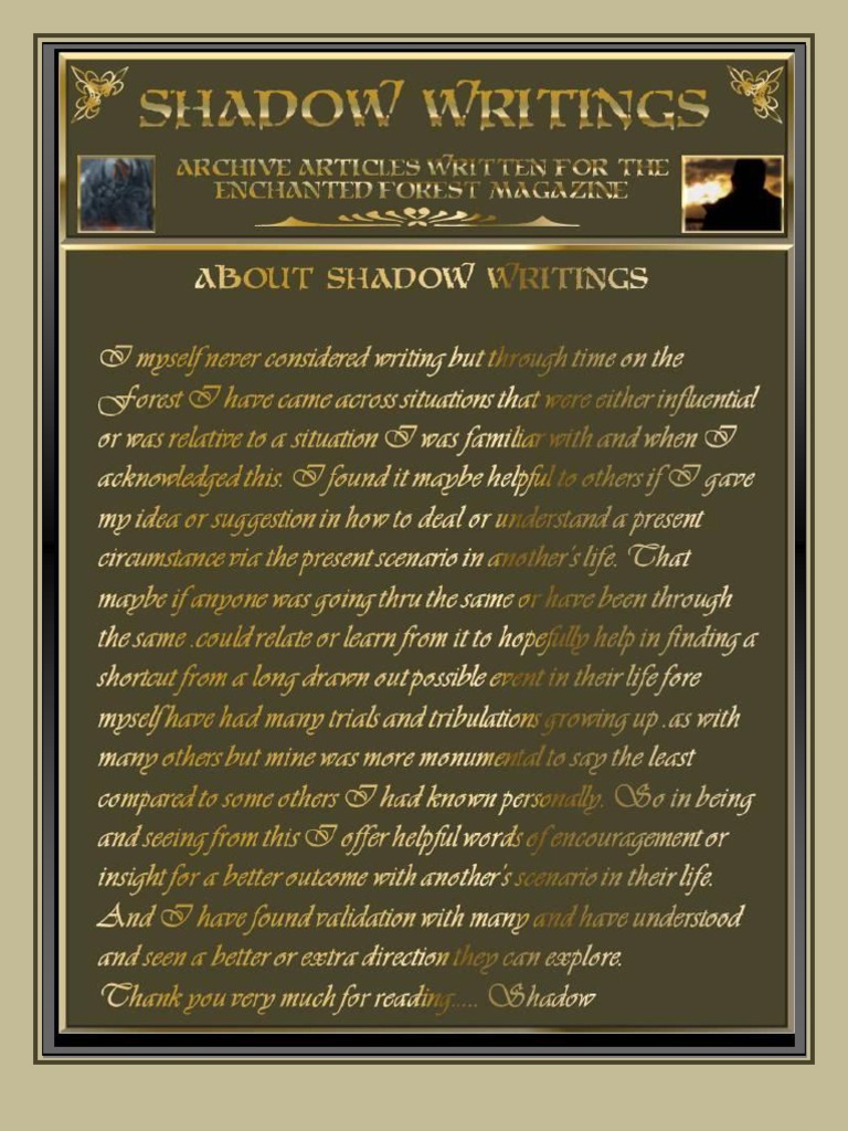 Shadow Writings Bonus Magazine 2011 | PDF | Understanding | Toys